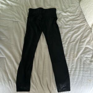 Faux leather leggings